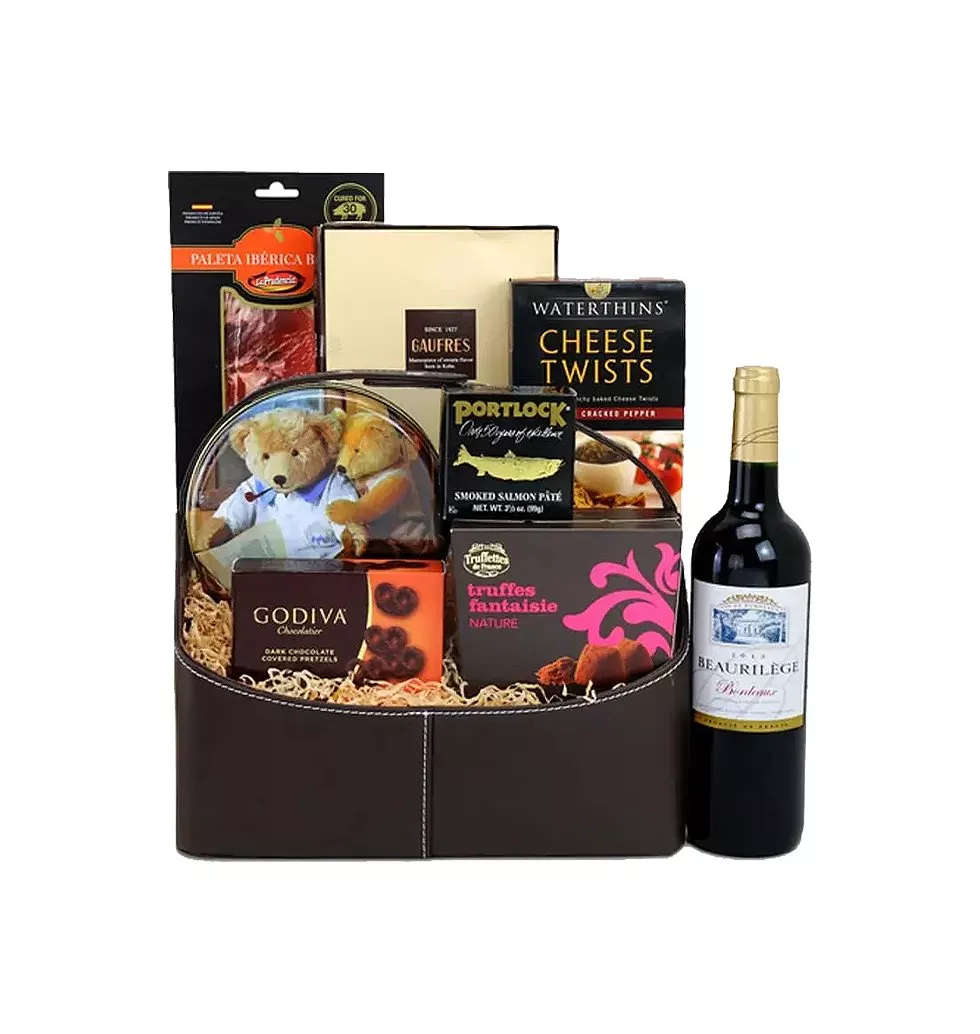 Wine and Food Gift Basket