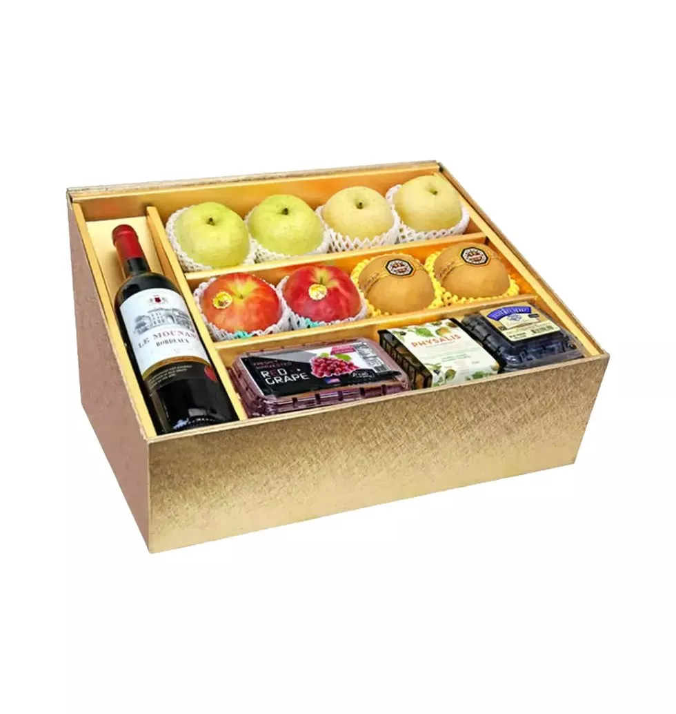 Wine and Fruits Gift