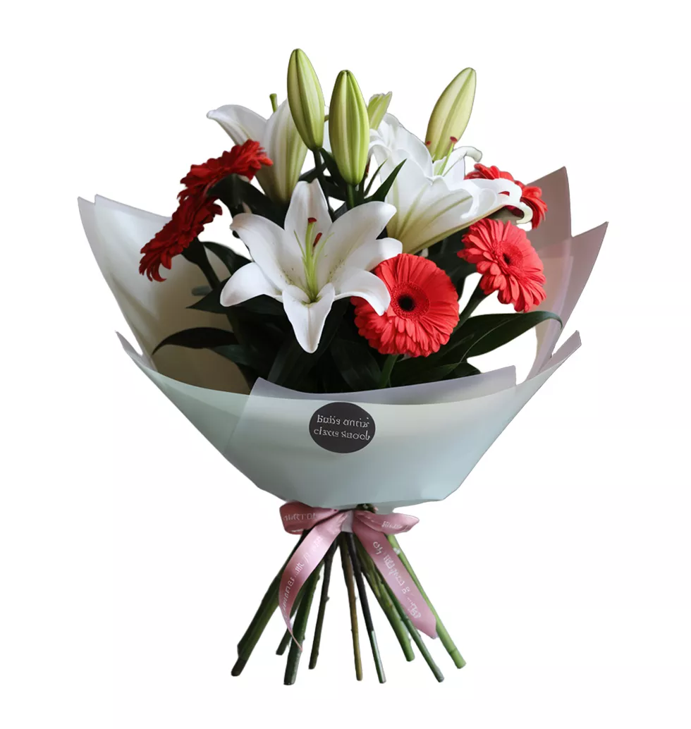 Vibrant Bouquet of Gerberas and Lilies