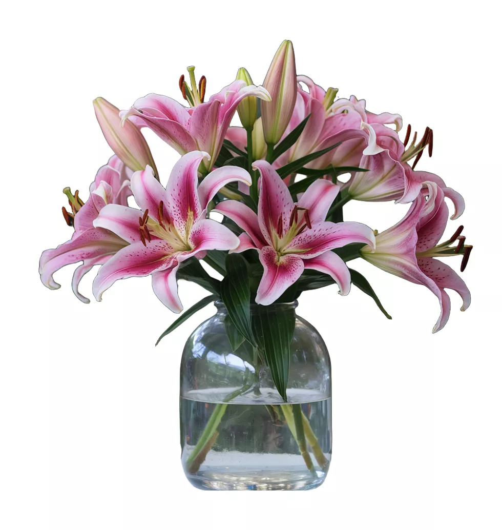 Classic Bouquet Of Oriental Lilies