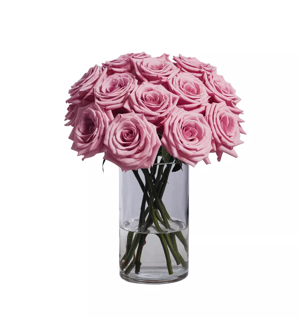 Passionate Pink Roses Bouquet