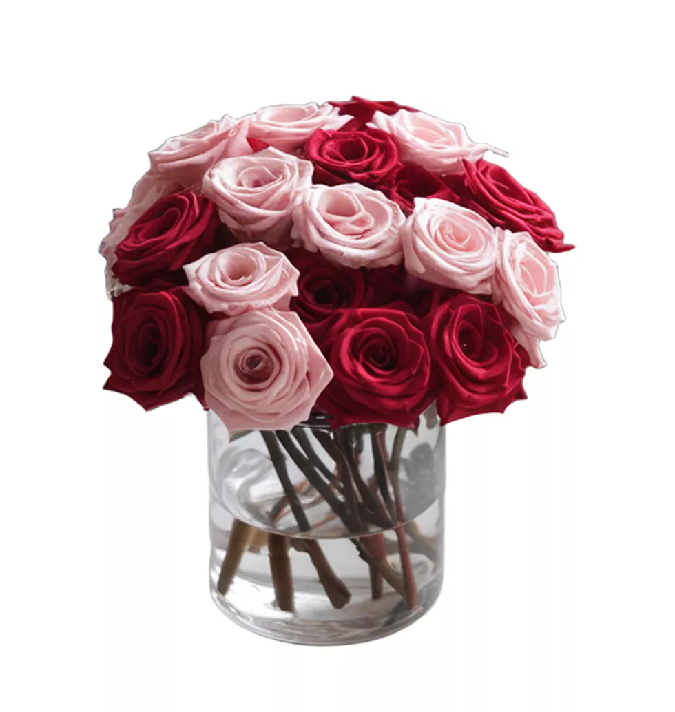 Blushing Mini Roses Bouquet