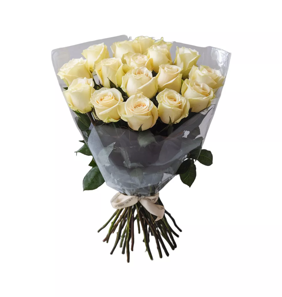 Delicate Yellow Rose Bouquet