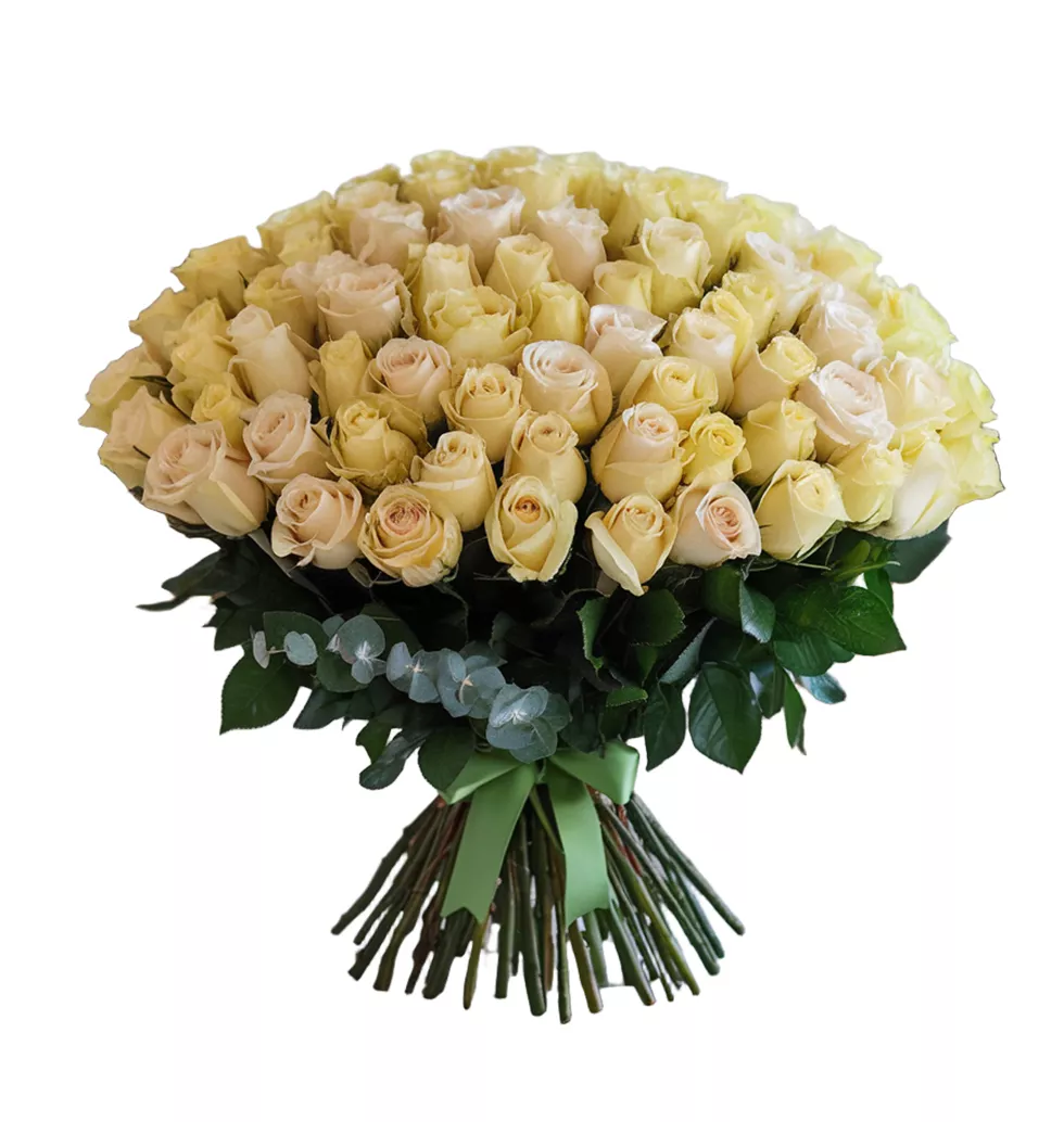 Radiant 50 Yellow Roses Bouquet