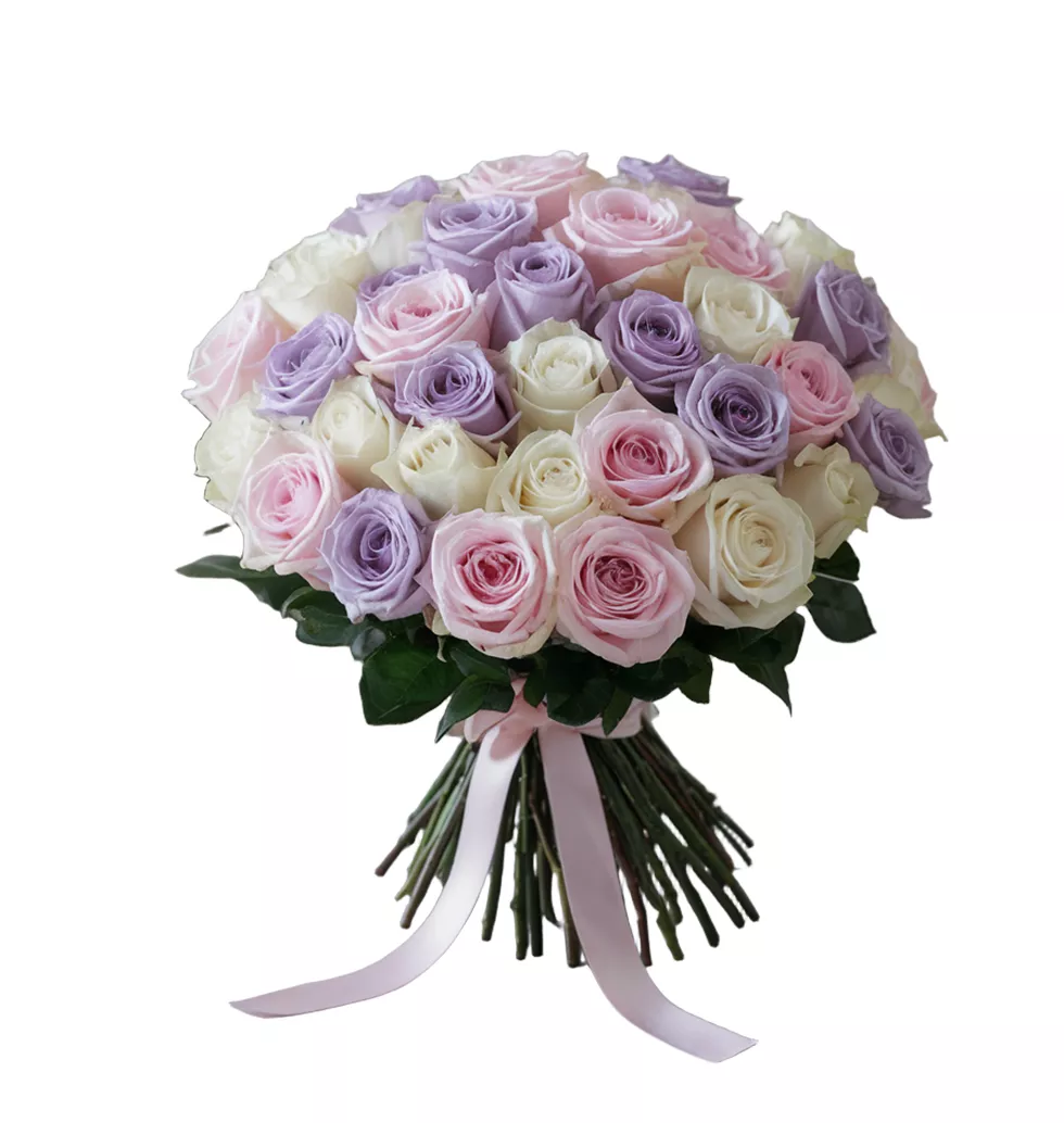 Lovely Three Tone Rose Bouquet