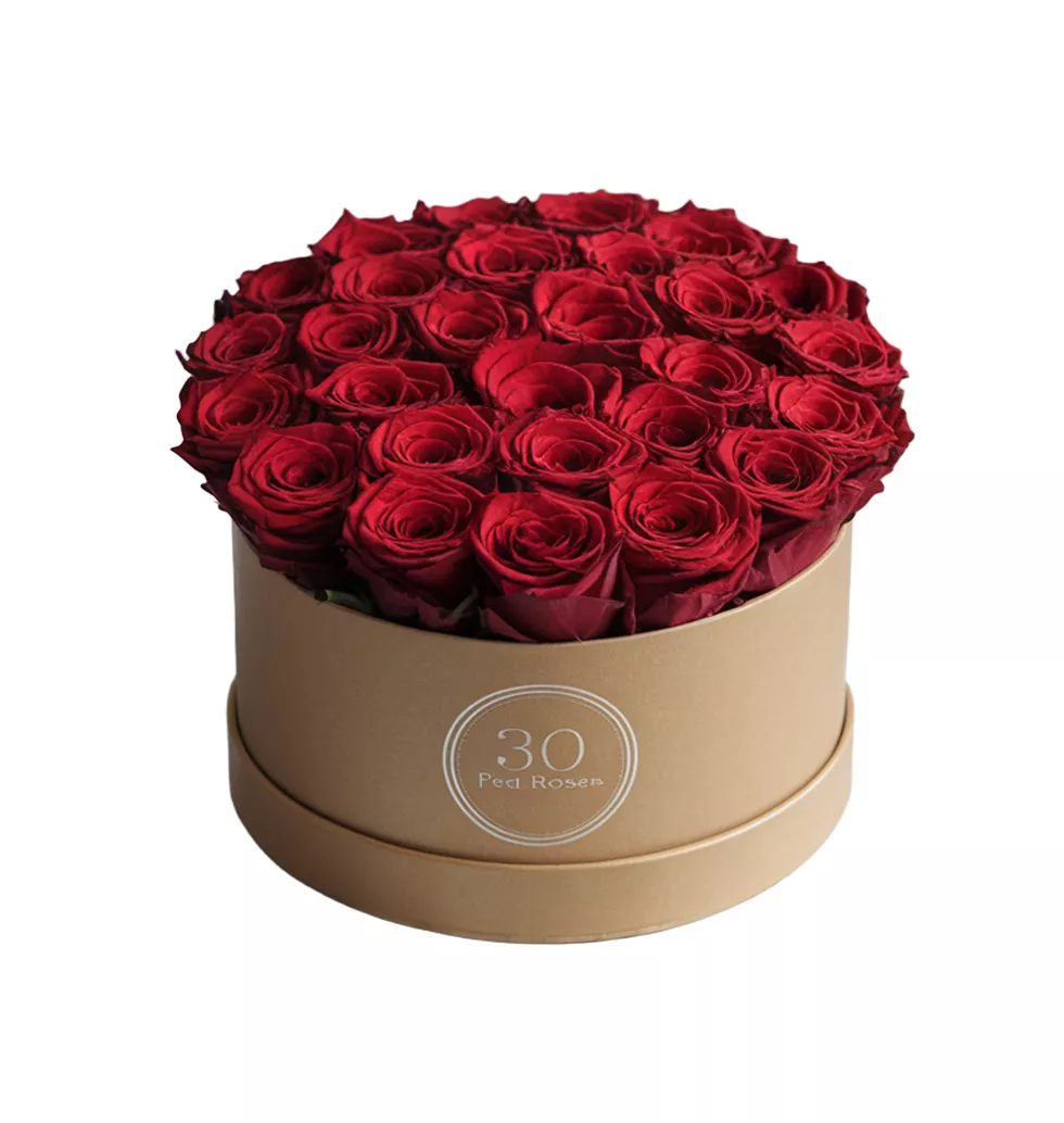 Elegant 30-Red-Rose Arrangement